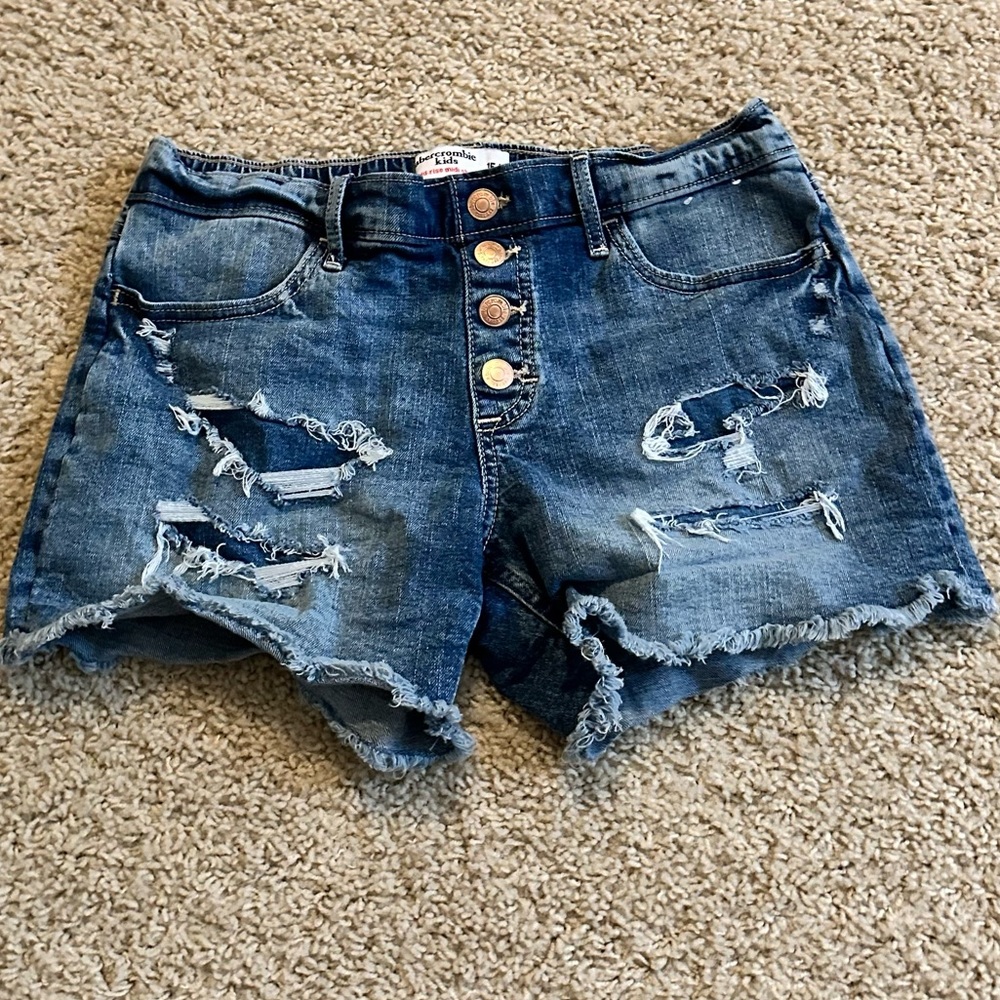 Abercrombie Girls Jean Shorts, size 15/16